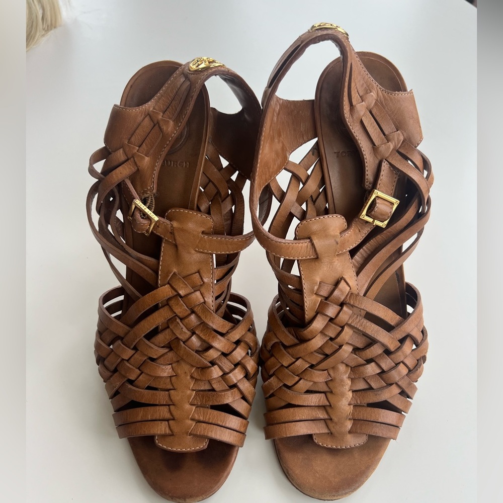 Tory Burch huarache sandal heels  9.5